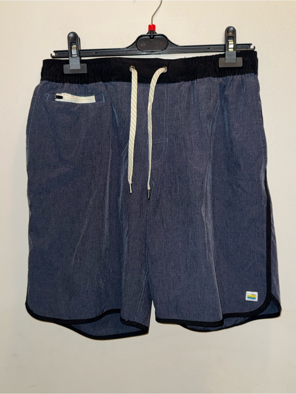 Vuori Banks Shorts Men’s Size Large Azure Linen Heather Athletic
